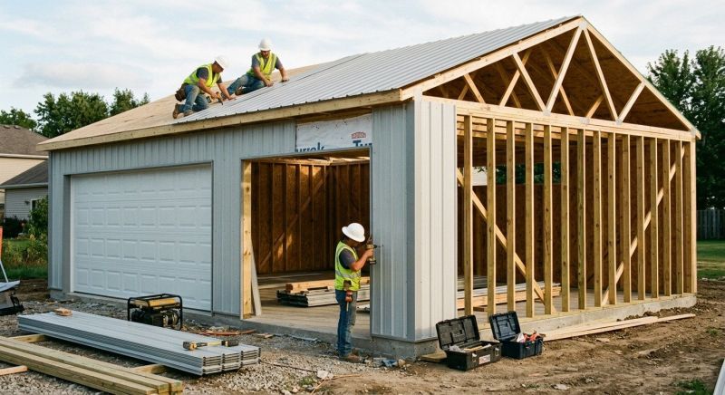 Detached Garage Construction in North Charleston, SC