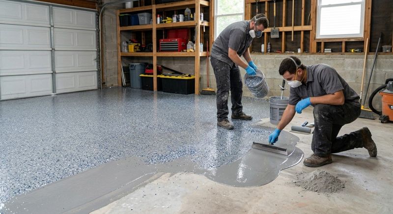 Epoxy Garage Flooring Installation in Alexandria, VA