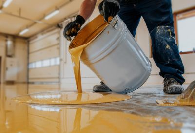 Garage Floor Epoxy Installation in Raleigh, NC