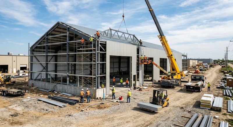 Industrial Garage Construction in Cypress, TX