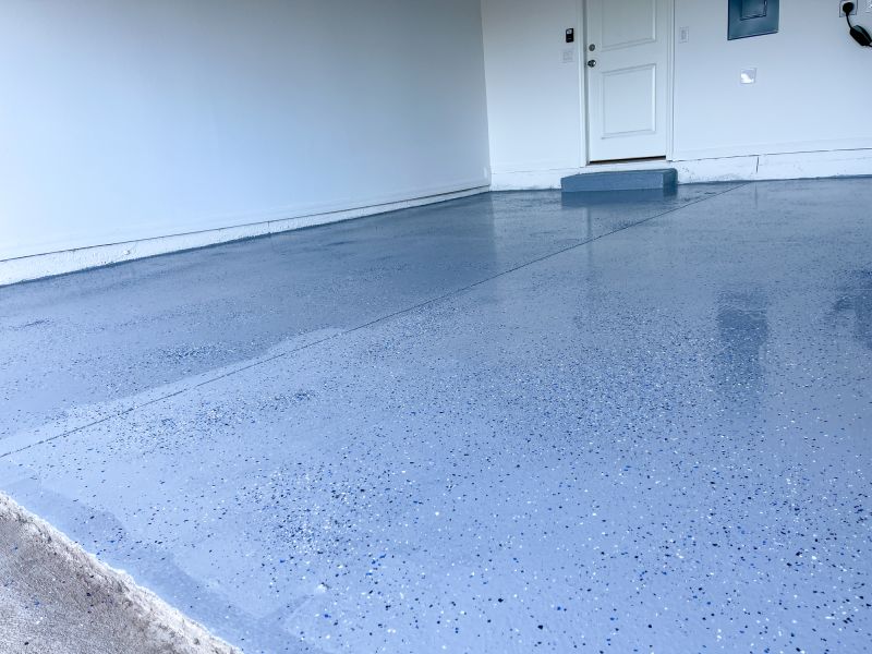 Speckled Garage Floor Painting in Greenville, SC