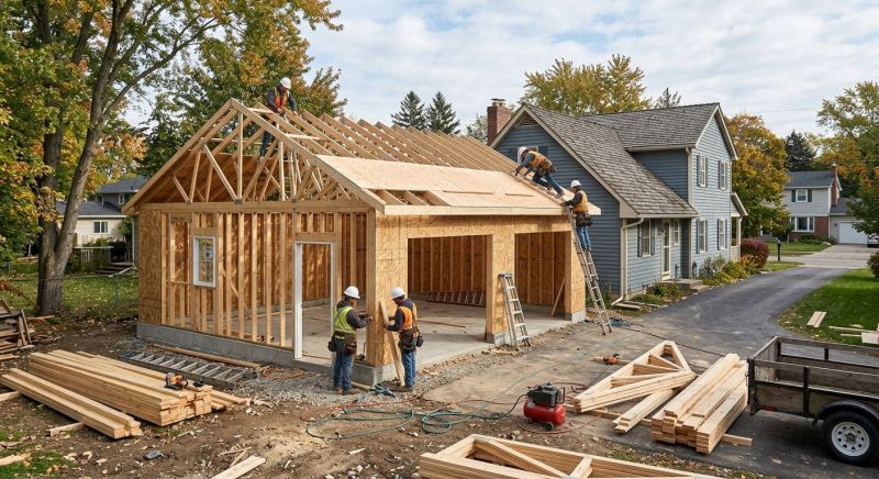 Wood Garage Installation in Houston, TX